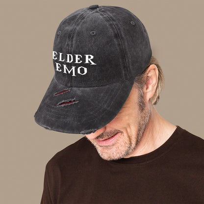 Elder Emo Distressed Cap