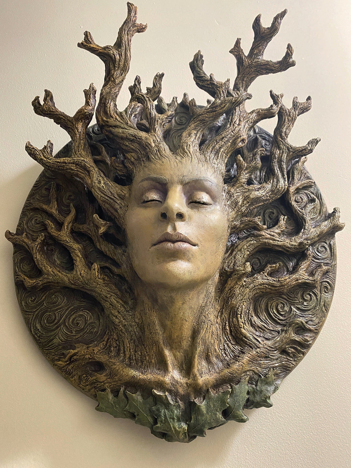 Dryad Bust Wall Plaque