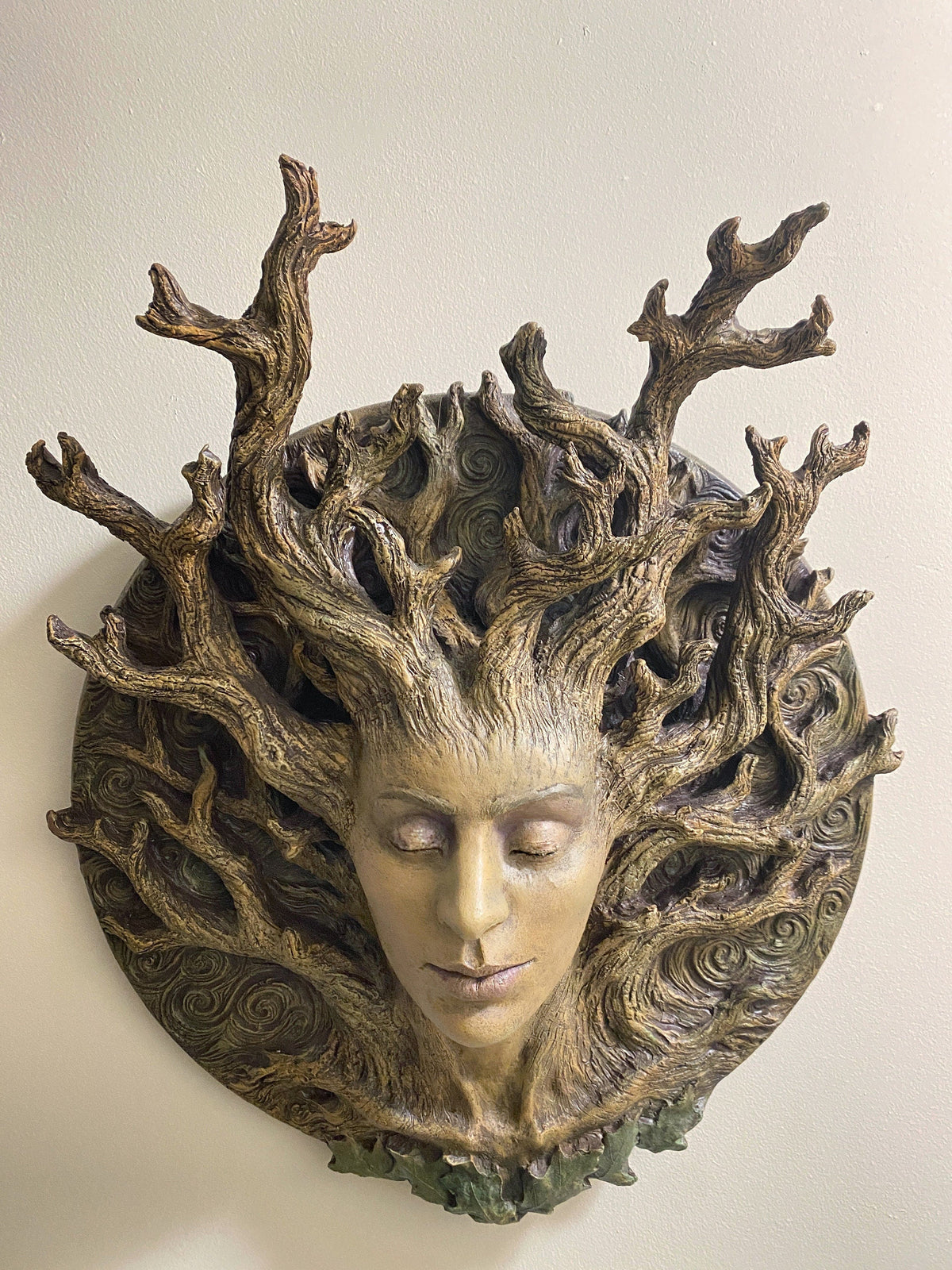 Dryad Bust Wall Plaque