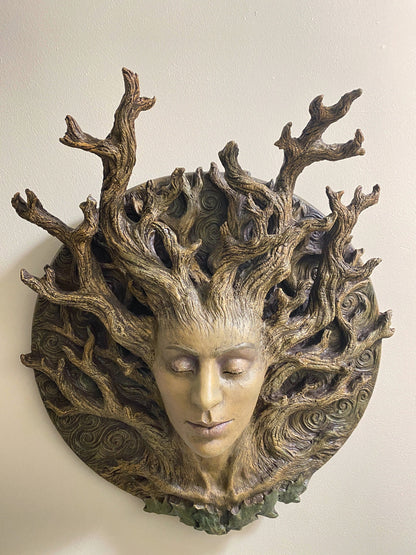 Dryad Bust Wall Plaque