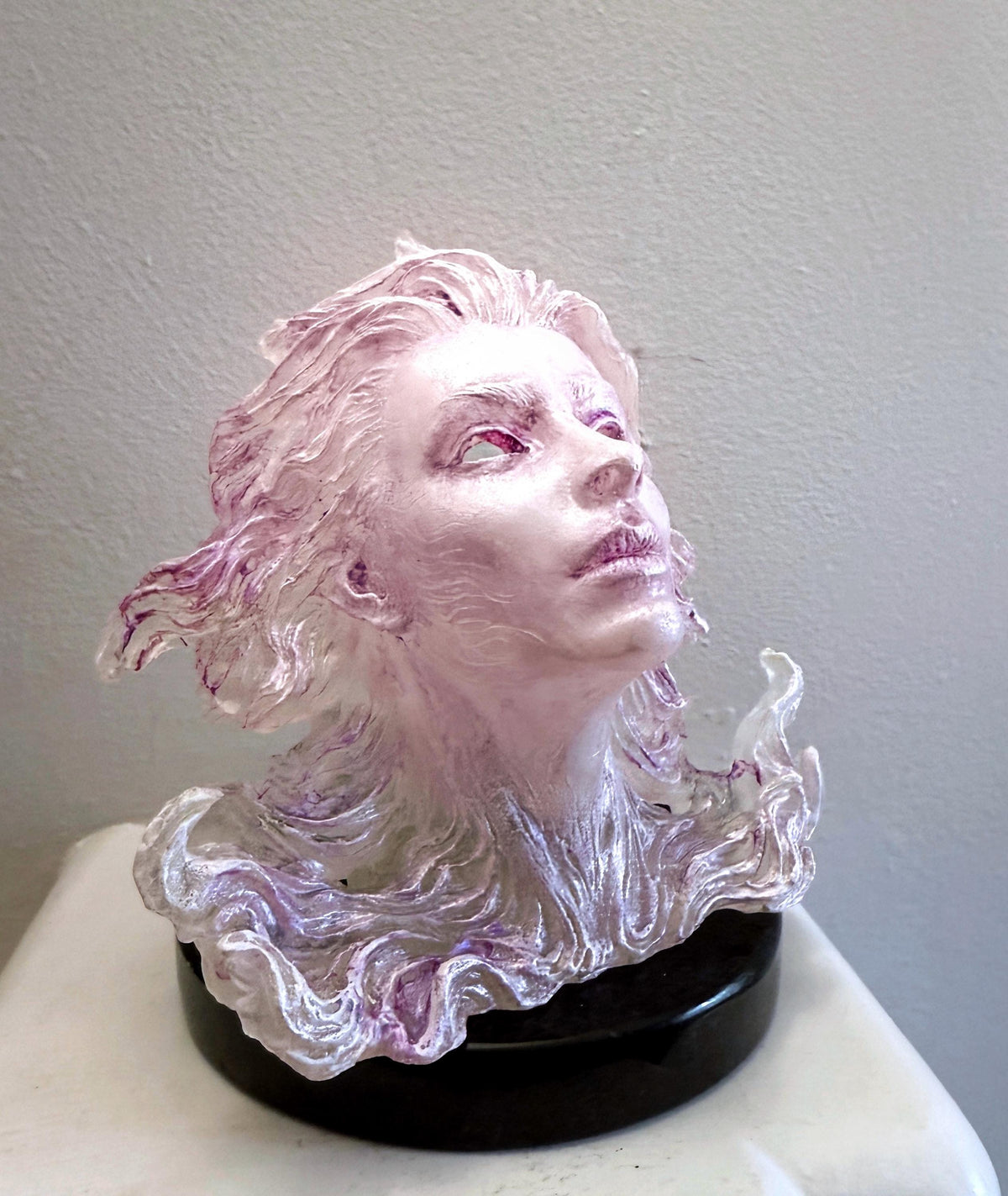 Spirit Summoning Sculpture, with LED Tea Light, Hand Painted Resin Statue