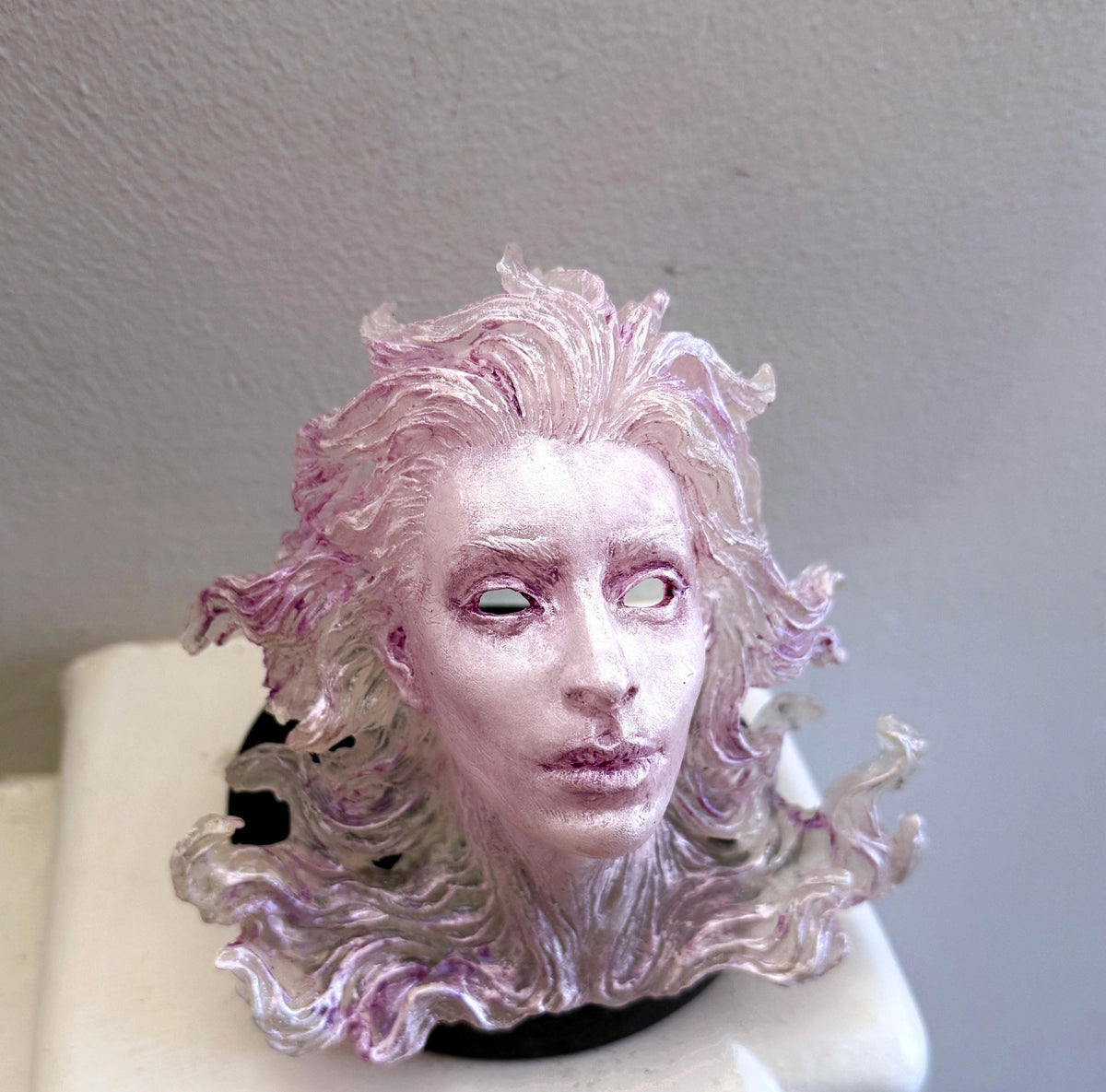 Spirit Summoning Sculpture, with LED Tea Light, Hand Painted Resin Statue