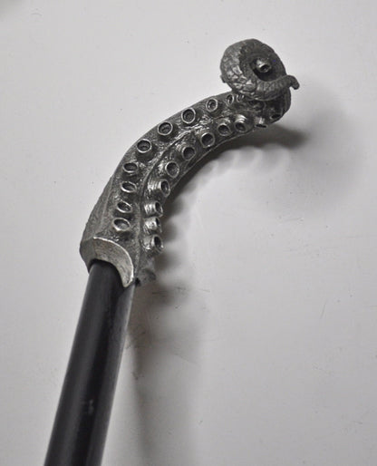 Kraken Tentacle Cane, Hand Sculpted Octopus Walking Stick