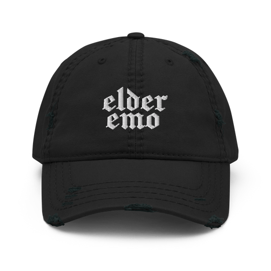 Elder Emo Distressed Dad Cap