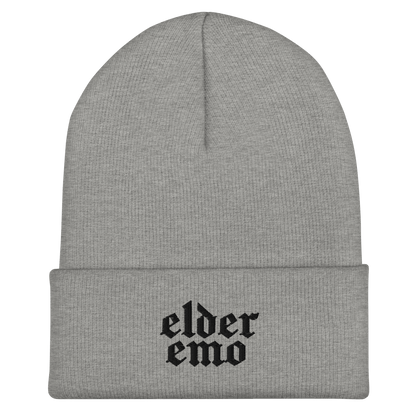 Elder Emo Embroidered Beanie