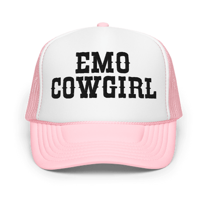 Emo Cowgirl Embroidered Foam Trucker Hat