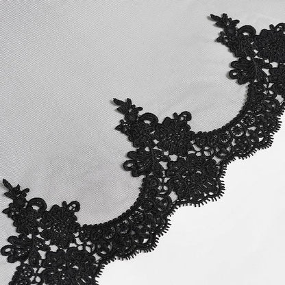 Rosewing Mourning Mesh Headpiece detail view 11
