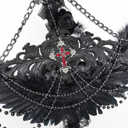 Fallen Seraph Feathered Chain Staff detail view