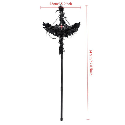 Fallen Seraph Feathered Chain Staff detail view
