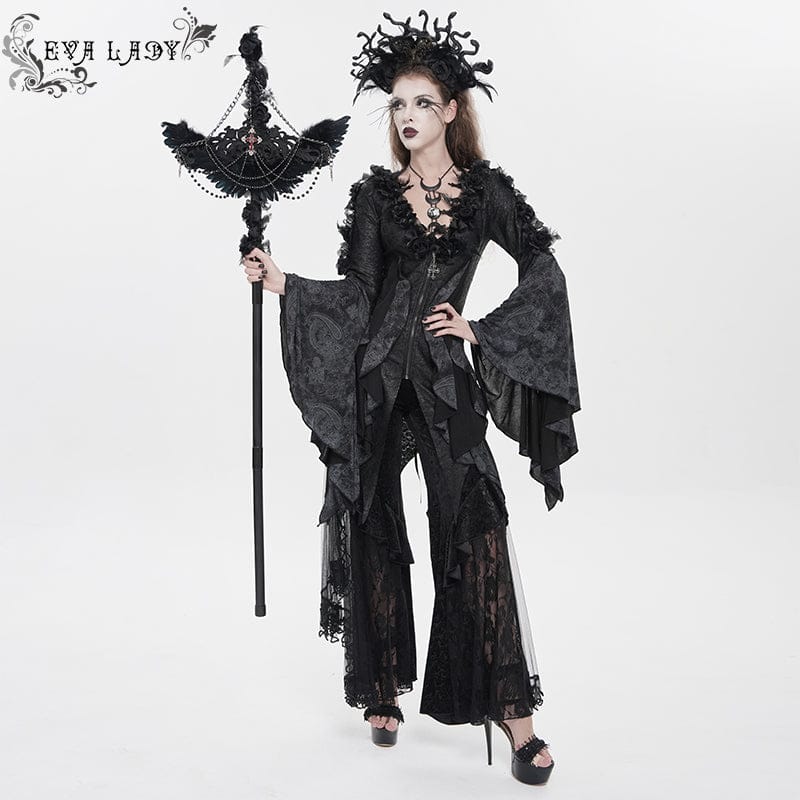 Fallen Seraph Feathered Chain Staff detail view
