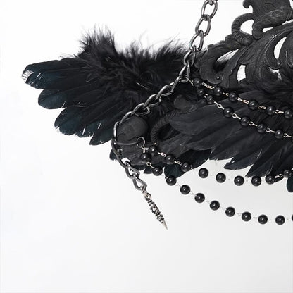 Fallen Seraph Feathered Chain Staff detail view