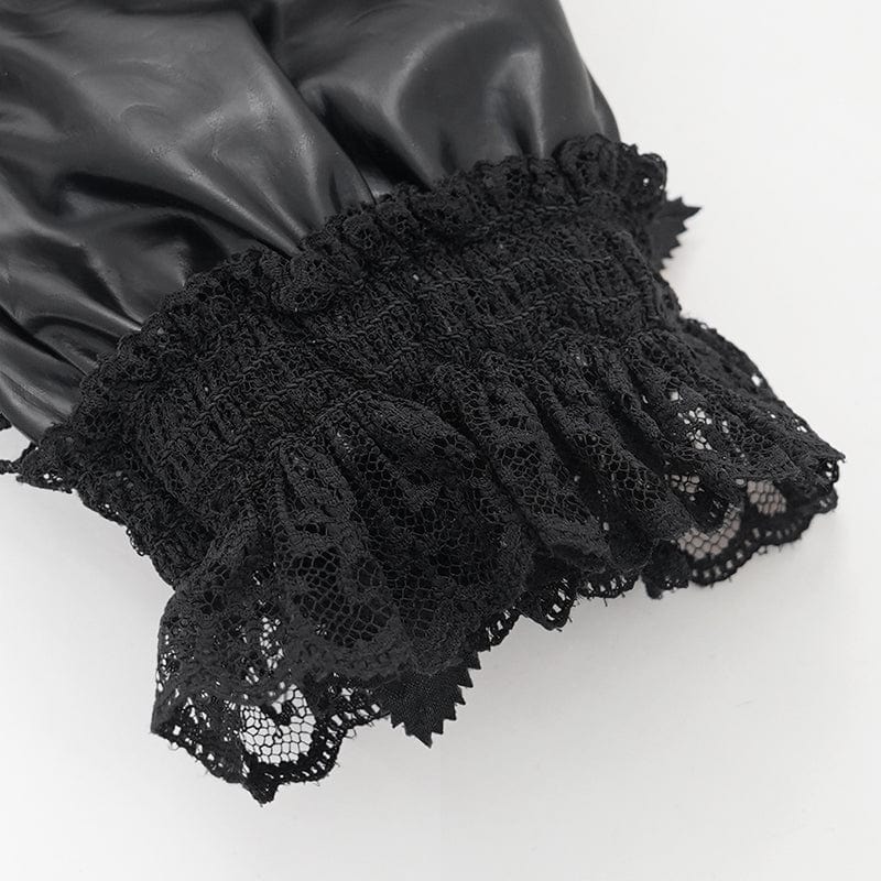 Widow's Rose Lace Gloves detail
