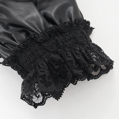 Widow's Rose Lace Gloves detail