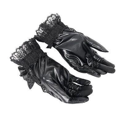 Widow's Rose Lace Gloves detail
