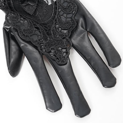 Widow's Rose Lace Gloves detail