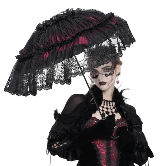 Crimson Mourning Parasol