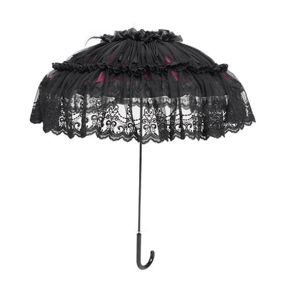 Crimson Mourning Parasol