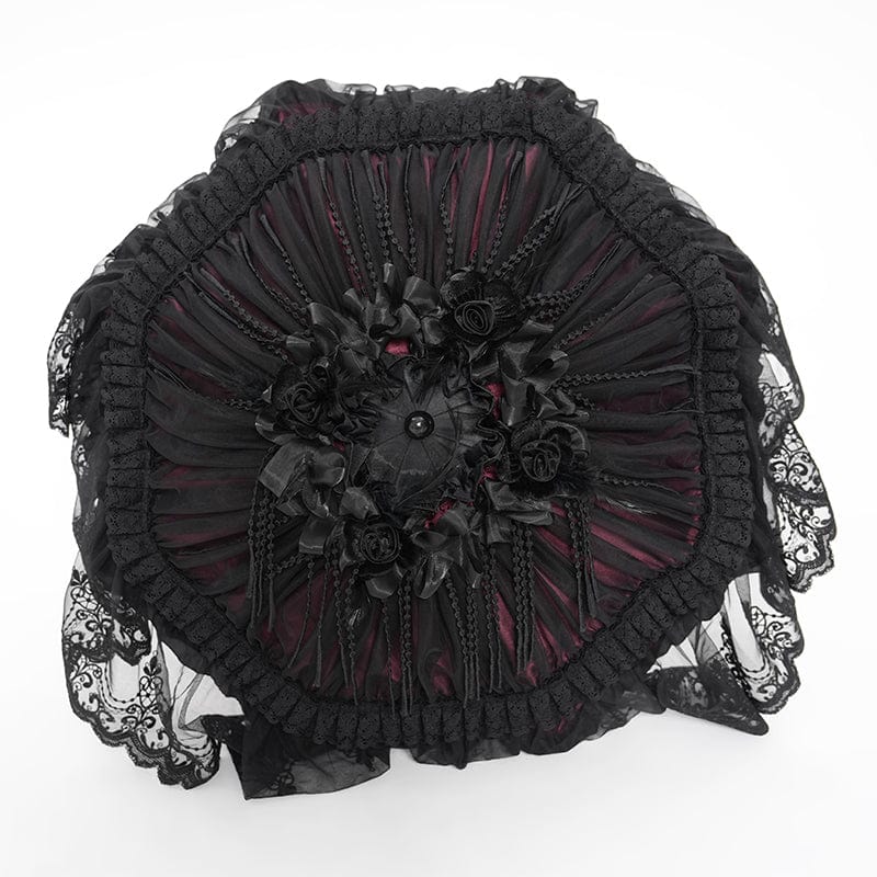 Crimson Mourning Parasol