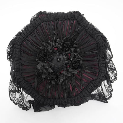 Crimson Mourning Parasol
