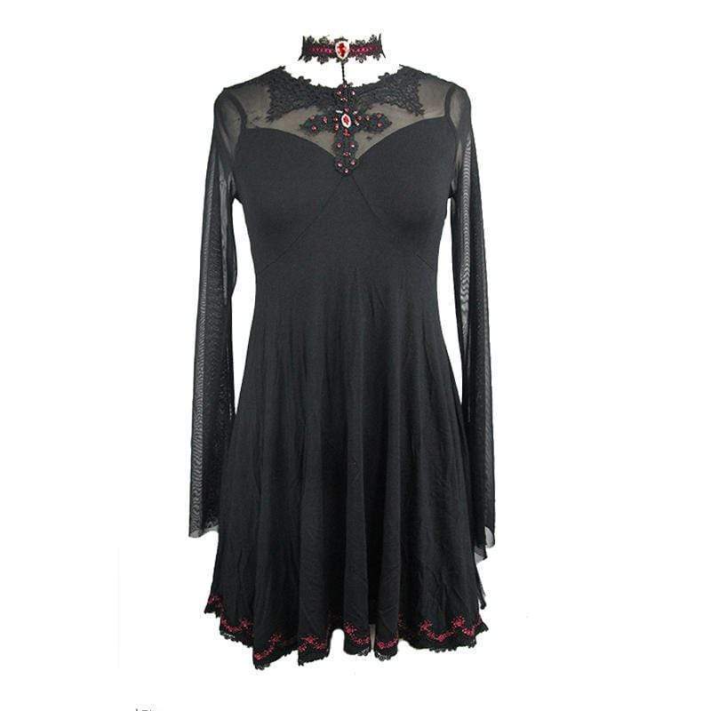 Crimson Empire Punk Dress detail view 4