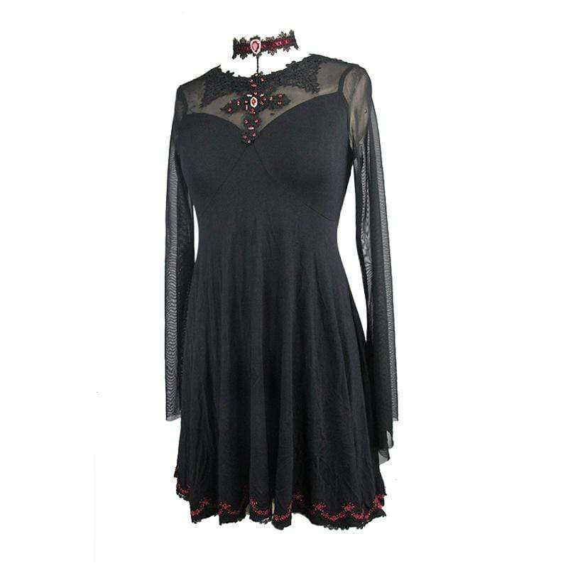 Crimson Empire Punk Dress detail view 5