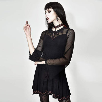 Crimson Empire Punk Dress detail view 2