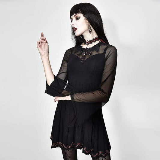 Crimson Empire Punk Dress detail view 2