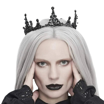 Black Oracle Stone Tiara in black