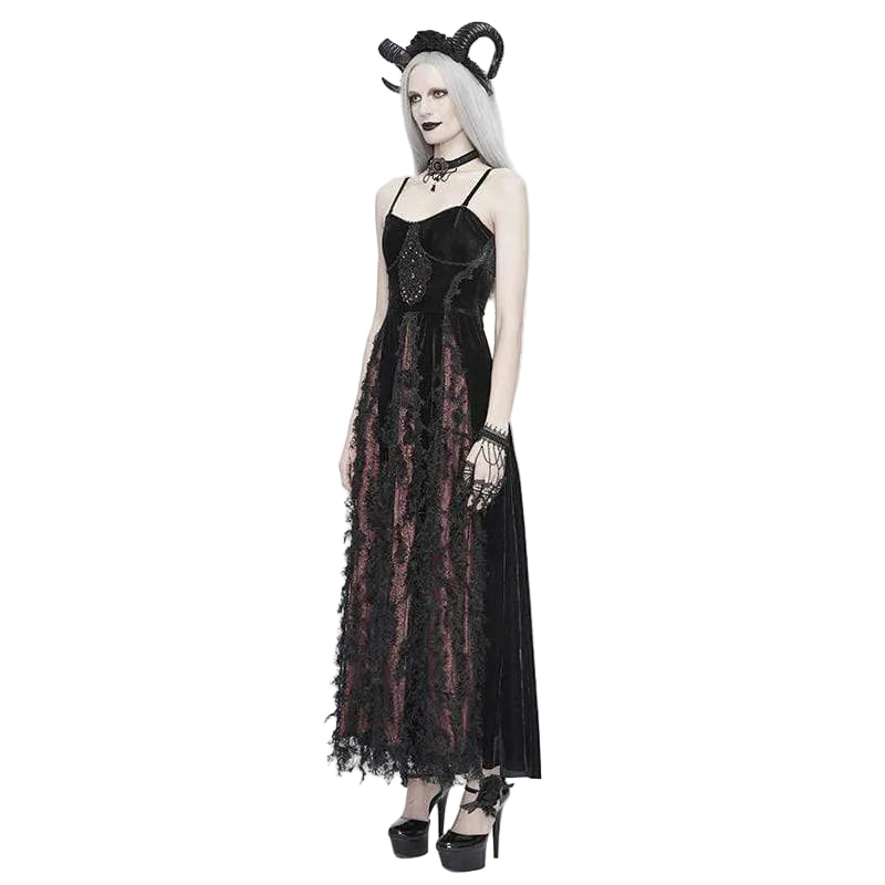 Bloodline Heirloom Velvet & Lace Dress