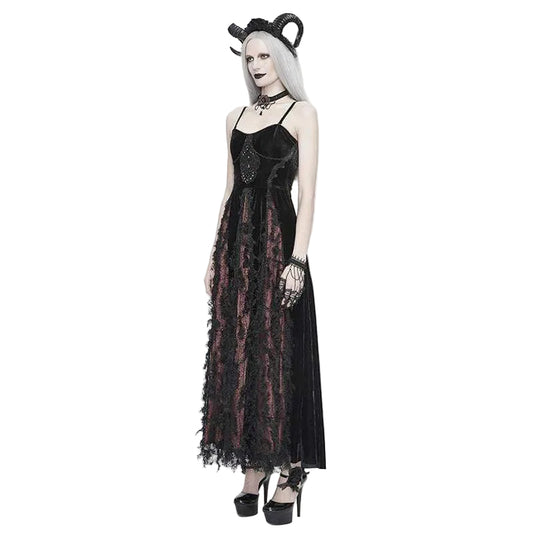 Bloodline Heirloom Velvet & Lace Dress