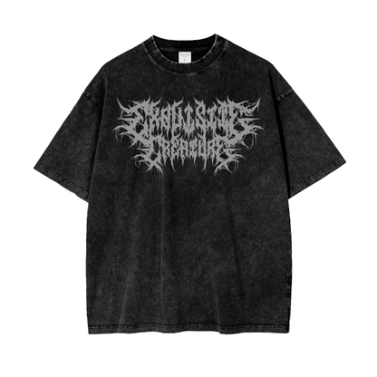 Exquisite Creature Metal Acid Wash Oversize T-Shirt