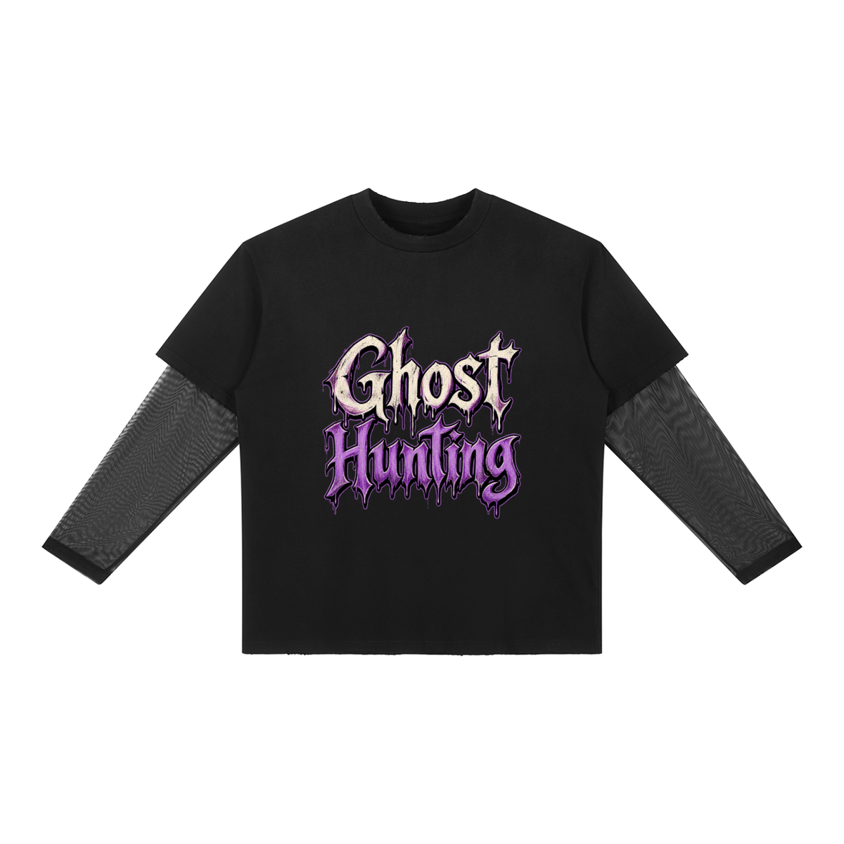 Ghost Hunting Layered Mesh Tee