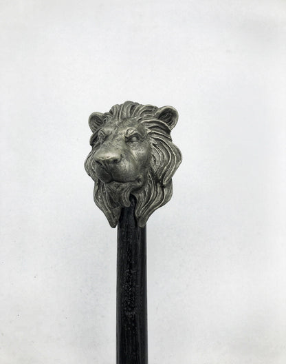 Lion Cane, Hand Sculpted Walking Stick | Medieval Gothic Cane