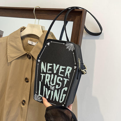 Never Trust the Living – Graffiti Mini Bag - Shadow Threadz Crypt