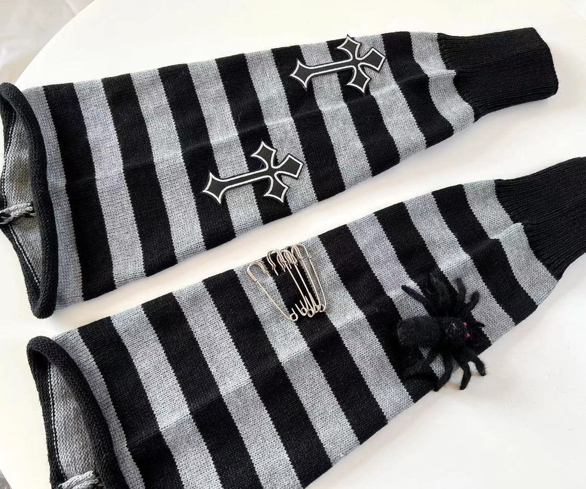 Striped Misfit Warmers - Shadow Threadz Crypt
