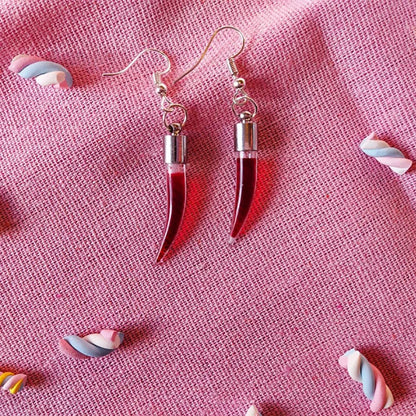 Thirsty Little Vials Earrings - Shadow Threadz Crypt