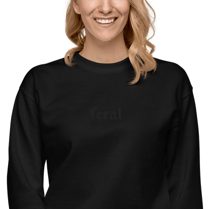 Feral Blackout Embroidered Sweatshirt
