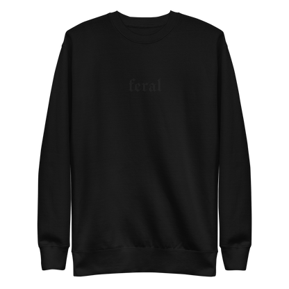 Feral Blackout Embroidered Sweatshirt