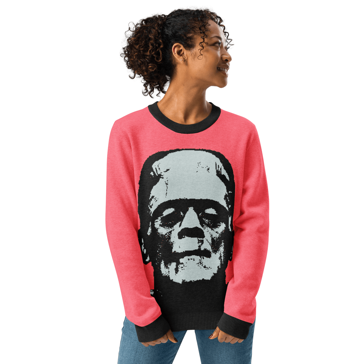 Frankenstein Knit Crewneck Sweater