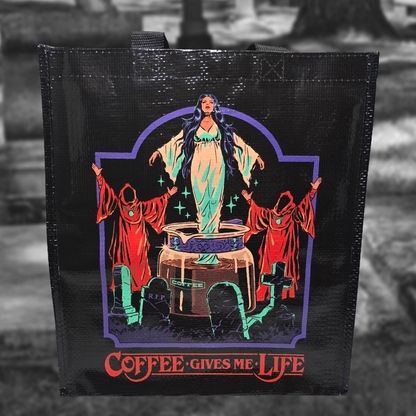 Coffee Gives Me Life Grocery Tote