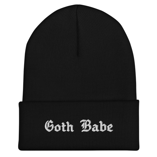 Goth Babe Cuffed Beanie