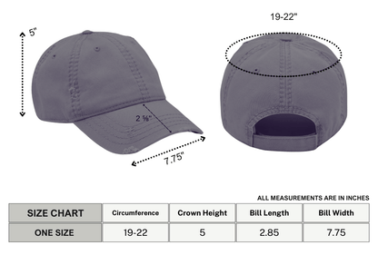 Goth Babe Distressed Dad Hat