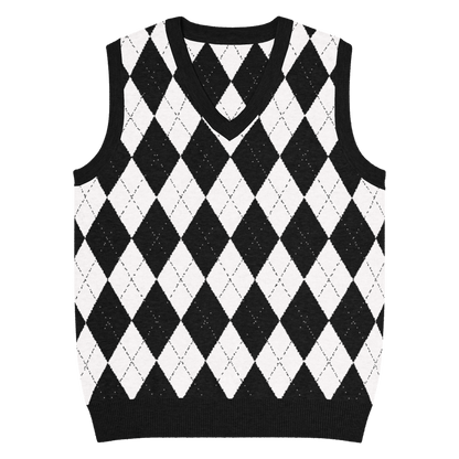 Carnival Chic Knit V-Neck Vest