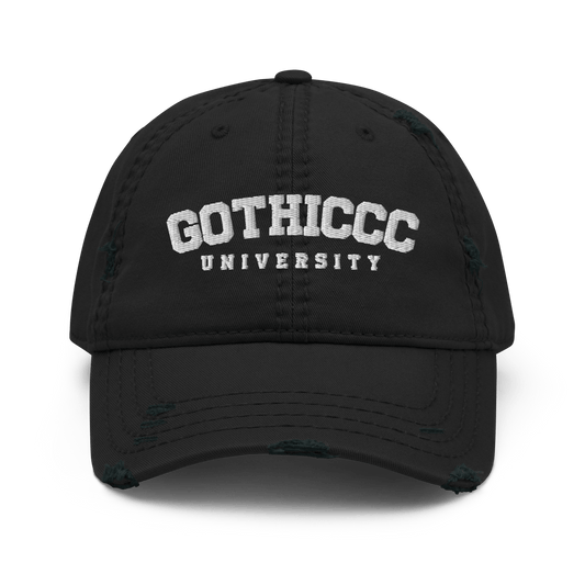 Gothiccc University Distressed Dad Hat
