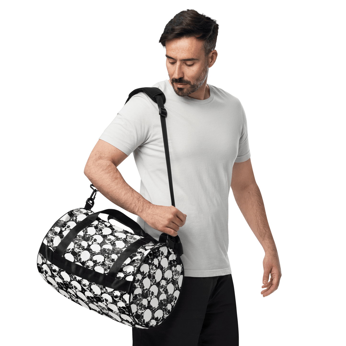 Grunge Skull Gym Bag