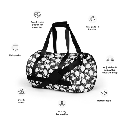 Grunge Skull Gym Bag