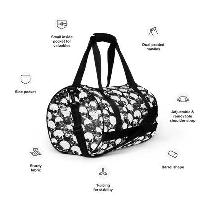 Grunge Skull Gym Bag
