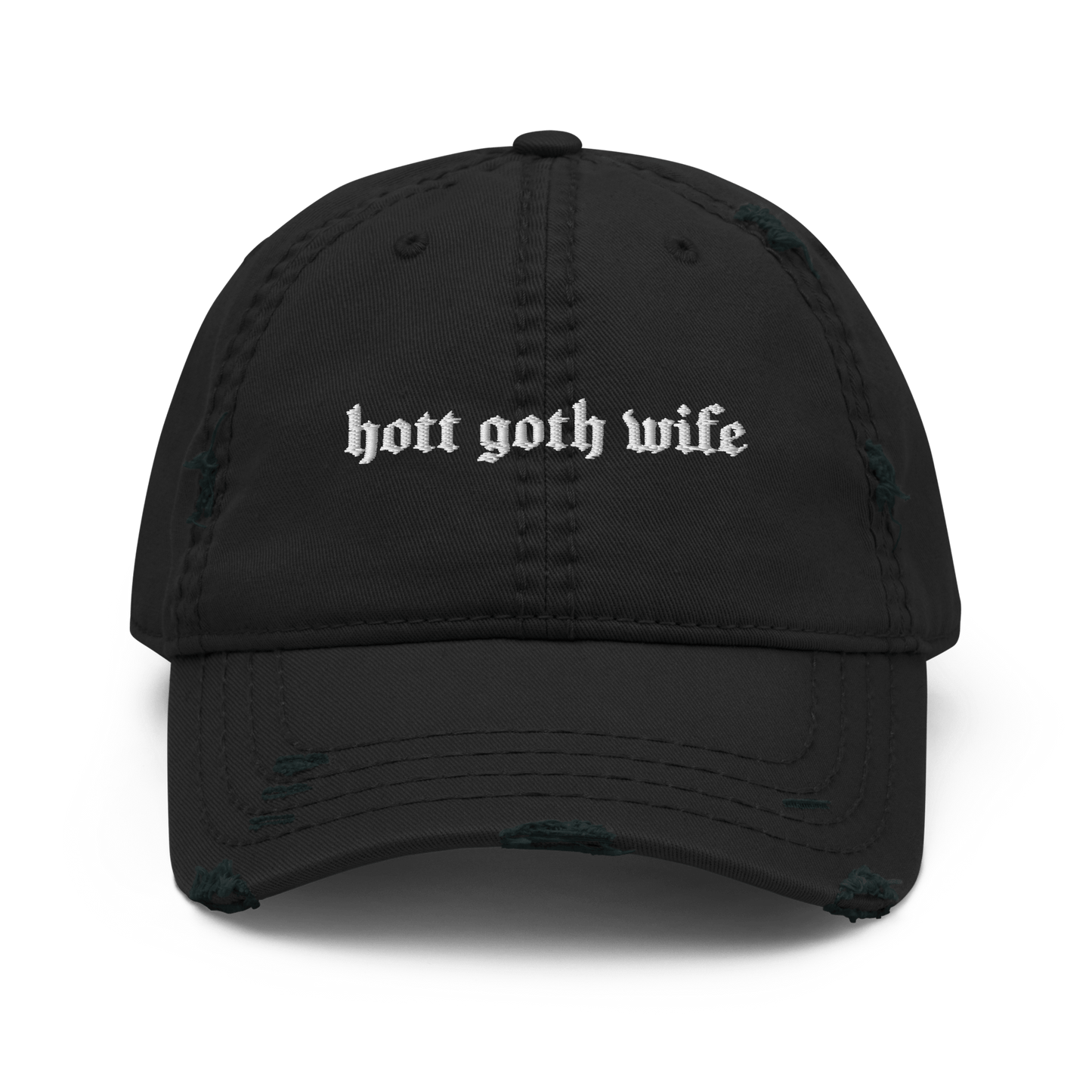 Hott Goth Wife Distressed Dad Hat