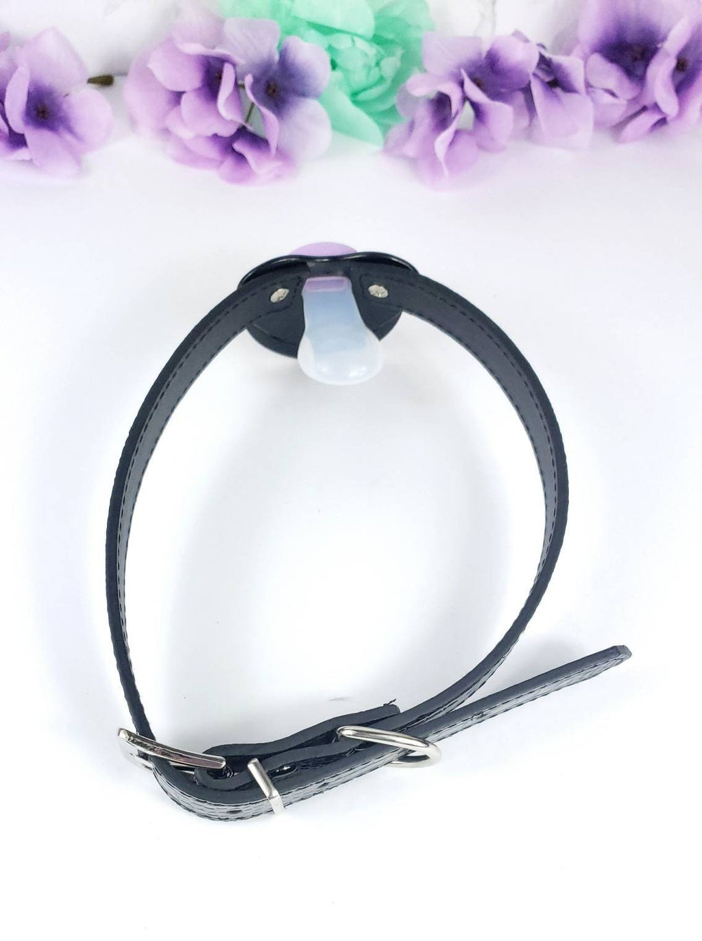 Property Of Daddy Black Pacifier Gag - Shadow Threadz Crypt