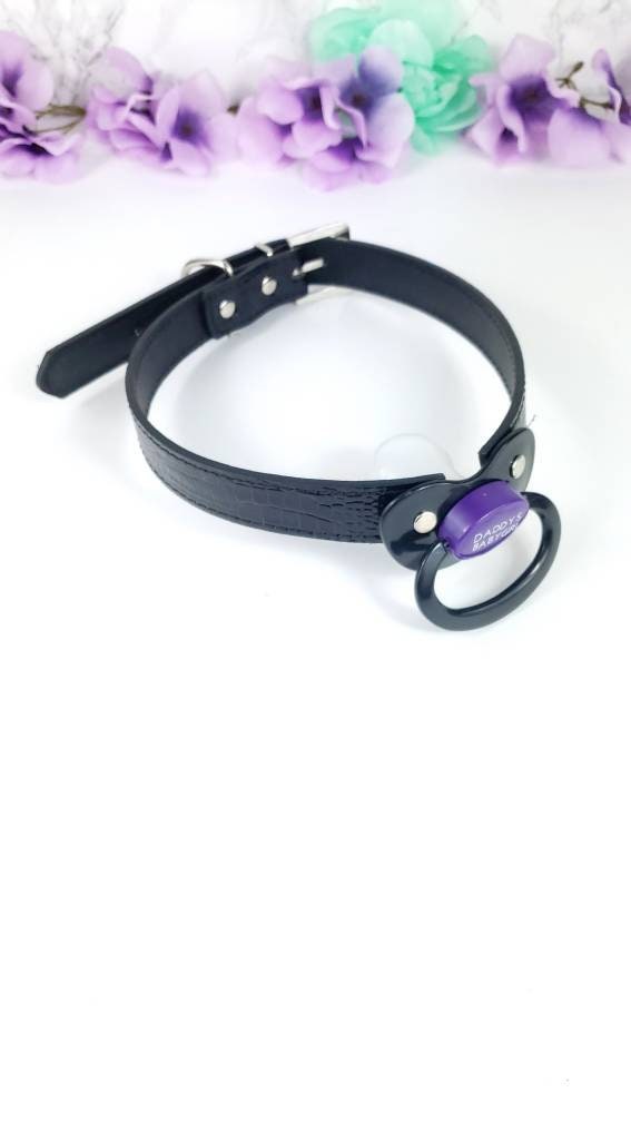 Daddy's BabyGirl Black Pacifier Gag